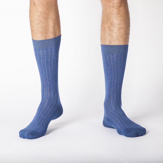 BLUE RIBBED